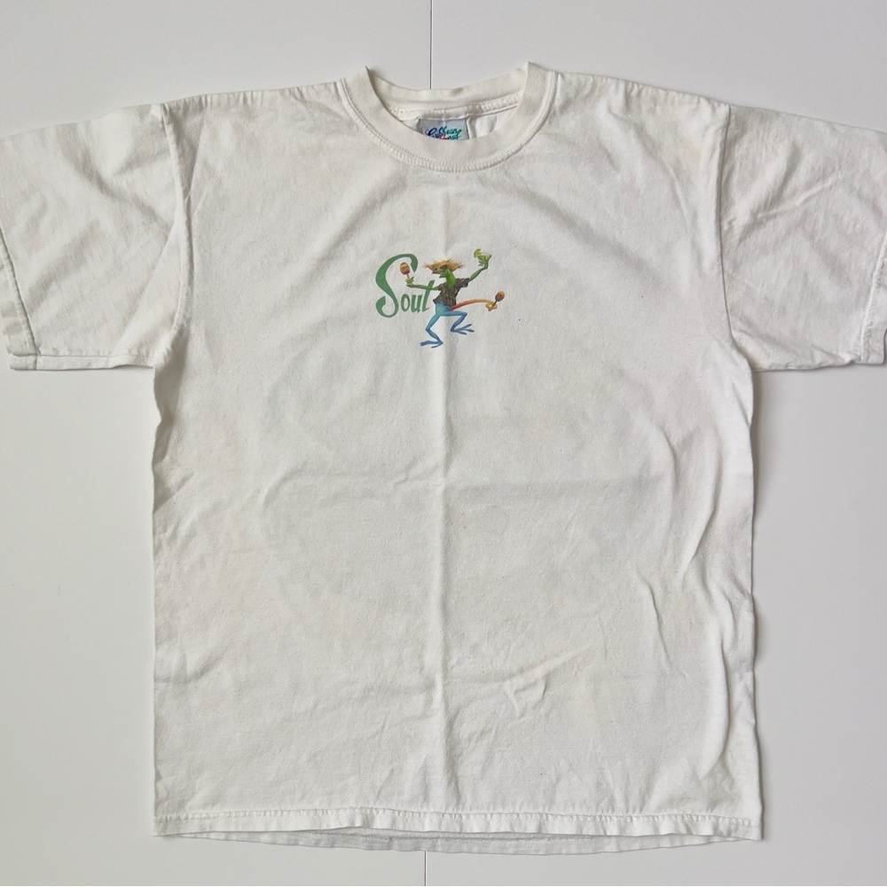 White Caribbean soul Graphic T-Shirt with lizard